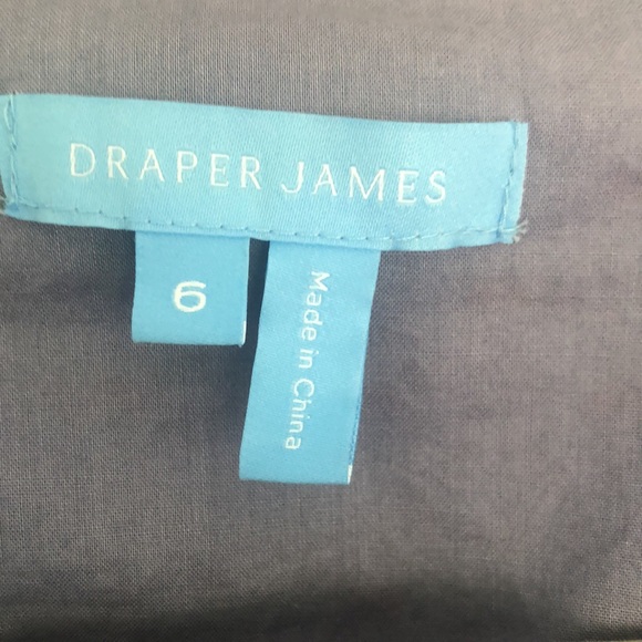 Draper James Blue Wrap Dress w/ Blue, Red & Yellow dots - Picture 7 of 8